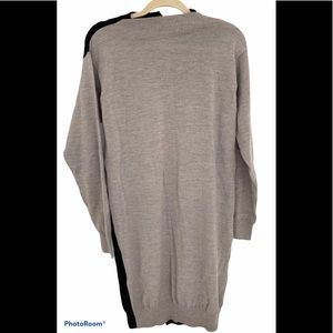 Maison Martin Margiela Two Tone Knit Sweater Dress